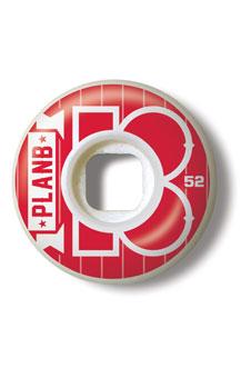 Red Spitfire Wheels Logo - Wheels: Spitfire Classics White / Red Skateboard Wheels - 51mm 99a