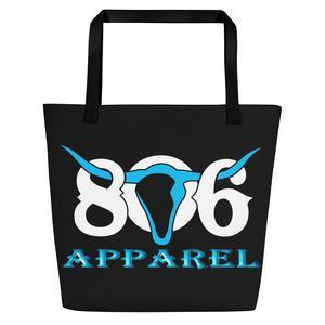 Beach Apparel Logo - Apparel (Aqua Logo) Beach Bag Printed when ordered(12 to 14 days