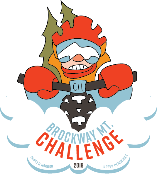Snow Challenge Logo - Brockway Mountain Challenge Logo - Katie Jo Wright