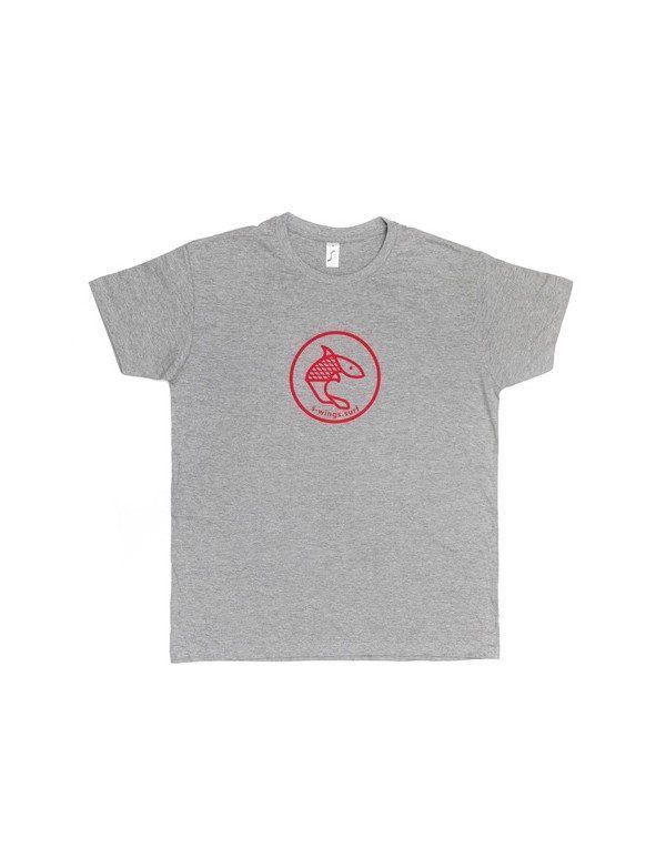 Red and Gray with an S' Logo - TEE SHIRT S WINGS GRIS LOGO ROUGE