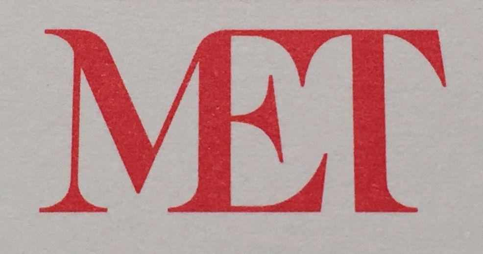 Red and Gray with an S' Logo - The Metropolitan Museum of Art's New Logo Is a Typographic Bus Crash