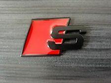 Red and Gray with an S' Logo - Audi Logo Adhesive Exterior Styling Badges, Decals & Emblems