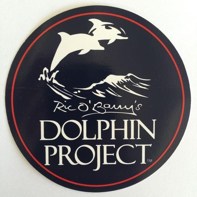 Red and Gray with an S' Logo - Dolphin Project Logo Round Decal Red | Dolphin Project