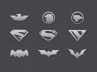 Superhero Hero Logo - Superhero logo icon set - Part 3 by Chris Inclenrock | Dribbble ...