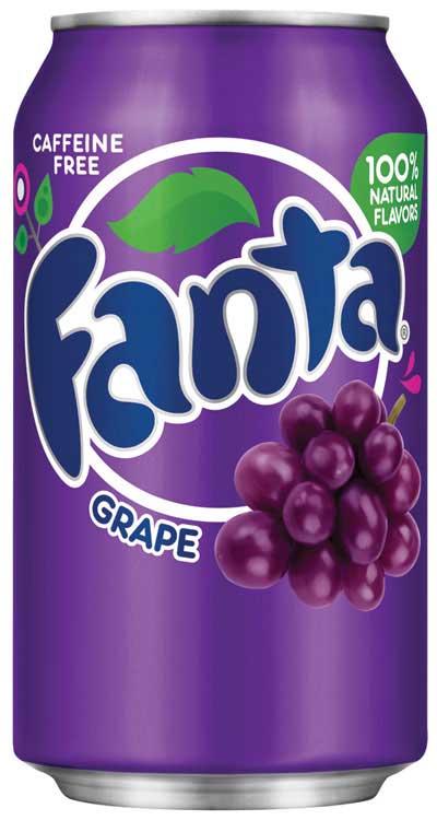 Grape Fanta Logo - Fanta, Grape Oz. Coca Cola Product Facts