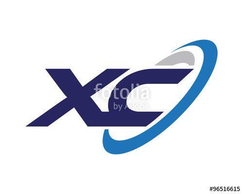 XC Logo - XC Letter Swoosh Company Logo Stock Image And Royalty Free Vector