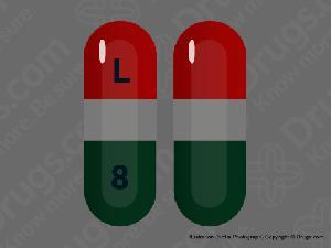 Green White Red L Logo - L 8 - Pill Identification Wizard | Drugs.com