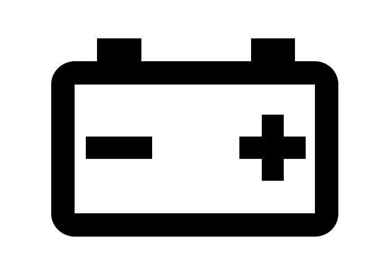 Auto Battery Logo - Car Battery Icon | simple vector icons | Vector icons, Battery icon ...