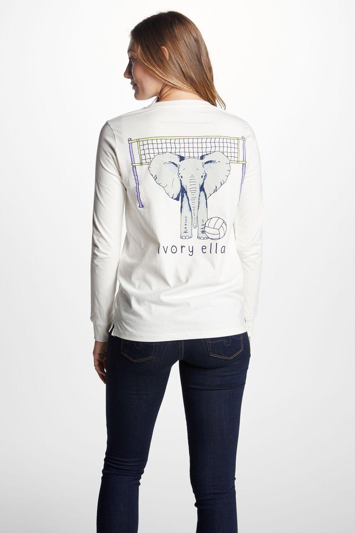 Ivory Ella Logo - Ella Fit New Volleyball Tee – Ivory Ella