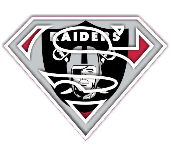 Raiders Superman Logo - Oakland Raiders Superman Logo iron on transfer - $2.00 :