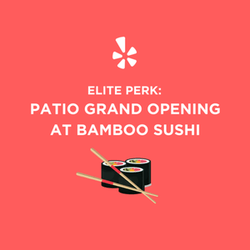 Yelp Elite Logo - Yelp Elite Perk: Patio Grand Opening at Bamboo Sushi