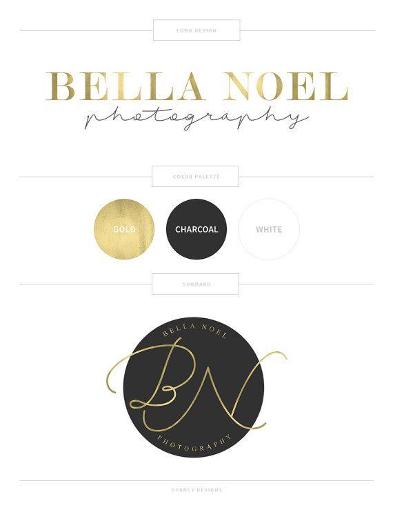 Charcoal and Gold Logo - Gold Logo Photography Logo Photography Watermark Branding. Realtor