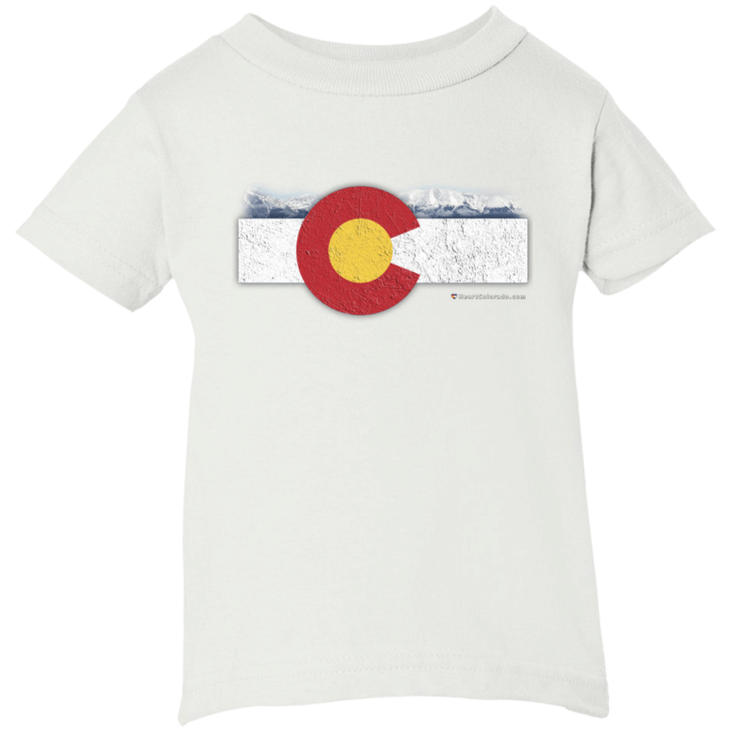 Heart Mountains Logo - Granite Colorado Logo with Mountains Infant Short Sleeve T-Shirt ...
