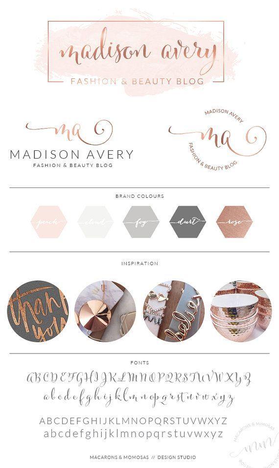 Charcoal and Gold Logo - Like the rose gold metallic, especially on the charcoal background ...