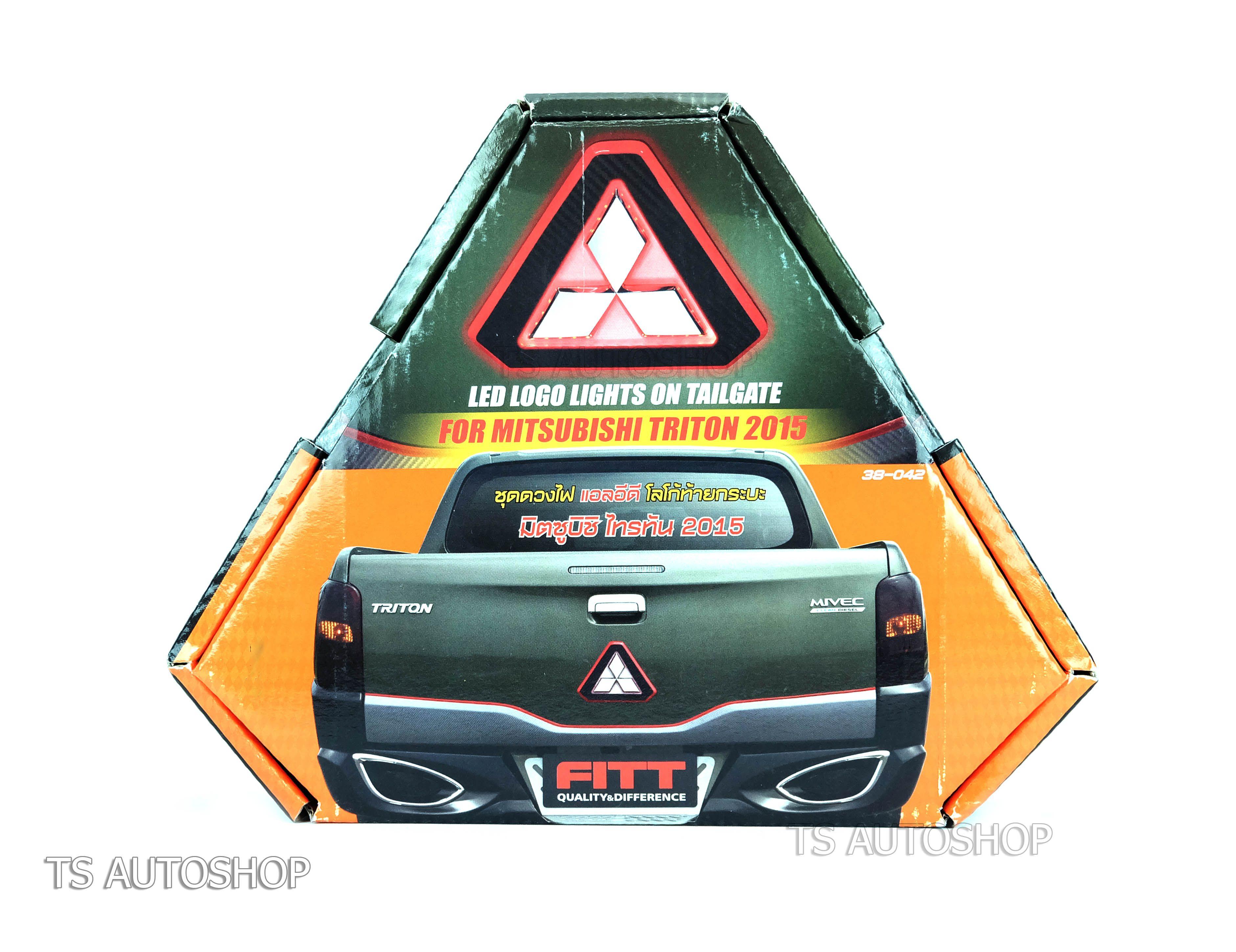 Triton Triangle Logo - For Mitsubishi Triton L200 2015 16 LED Logo Light Tailgate Rear Back ...