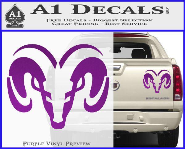 Sleek Truck Logo - Dodge Ram Sleek Logo Decal Sticker » A1 Decals