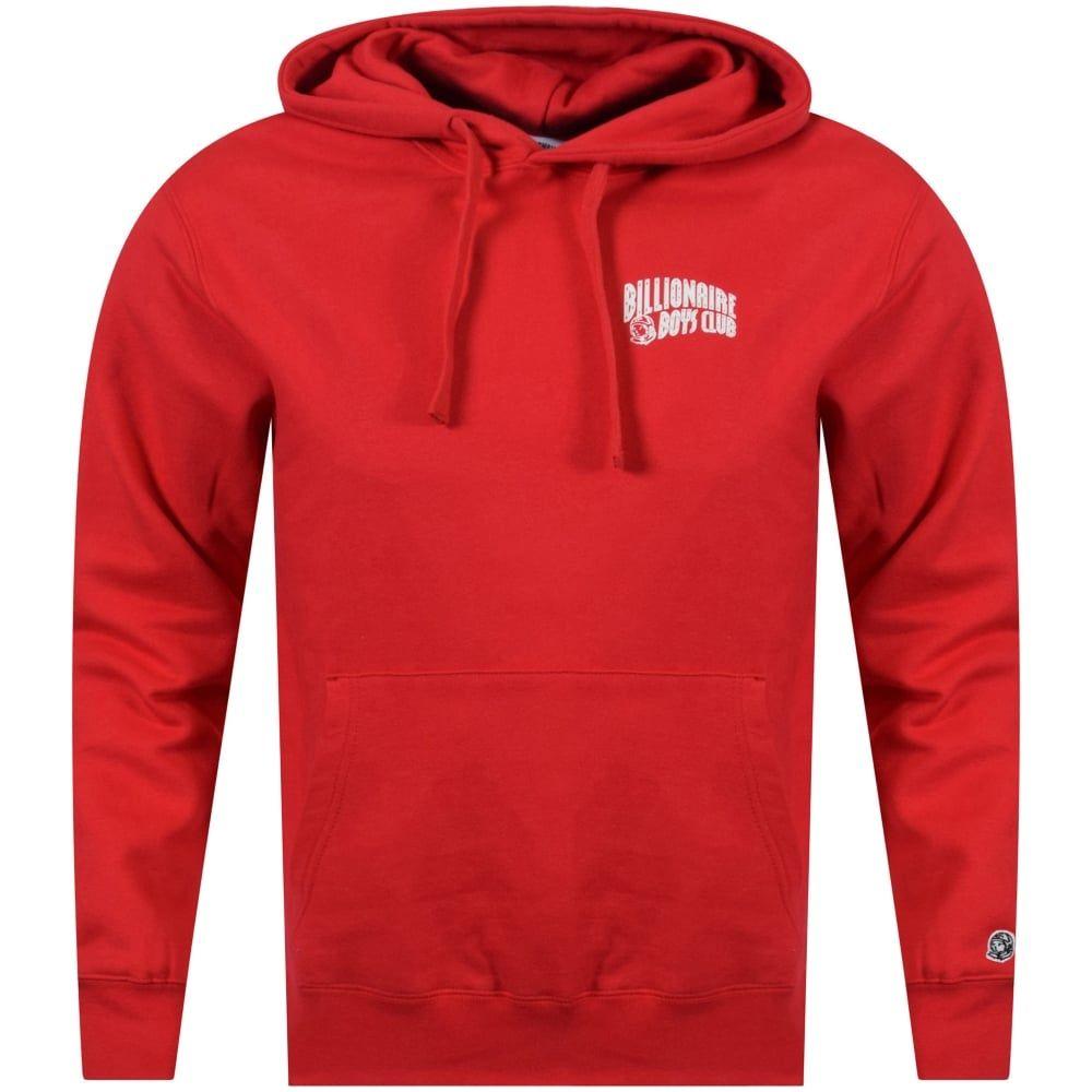 Red Arch Logo - BILLIONAIRE BOYS CLUB Red Arch Logo Pullover Hoodie