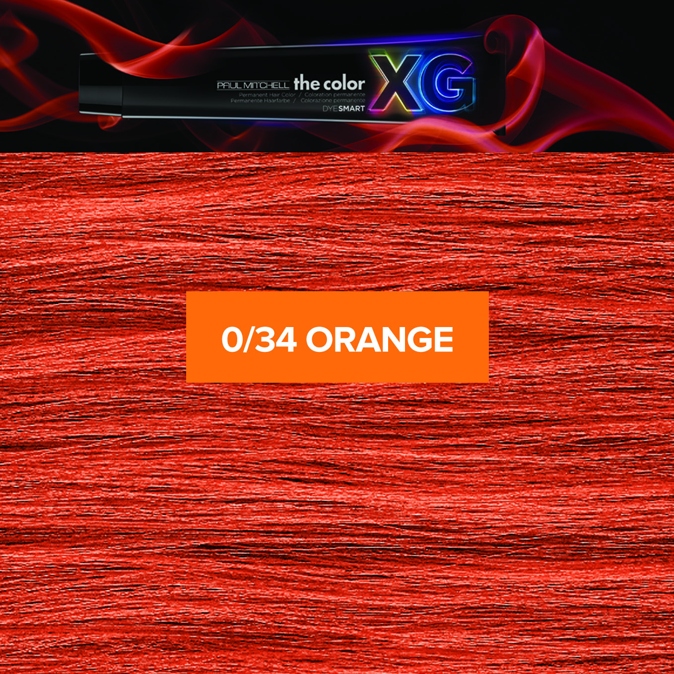 Red XG Logo - 34 (Orange) - Paul Mitchell the color XG - Sullivan Beauty