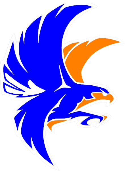Orange and Blue Logo - Orange Blue Falcon Clip Art at Clker - Clip Art Library