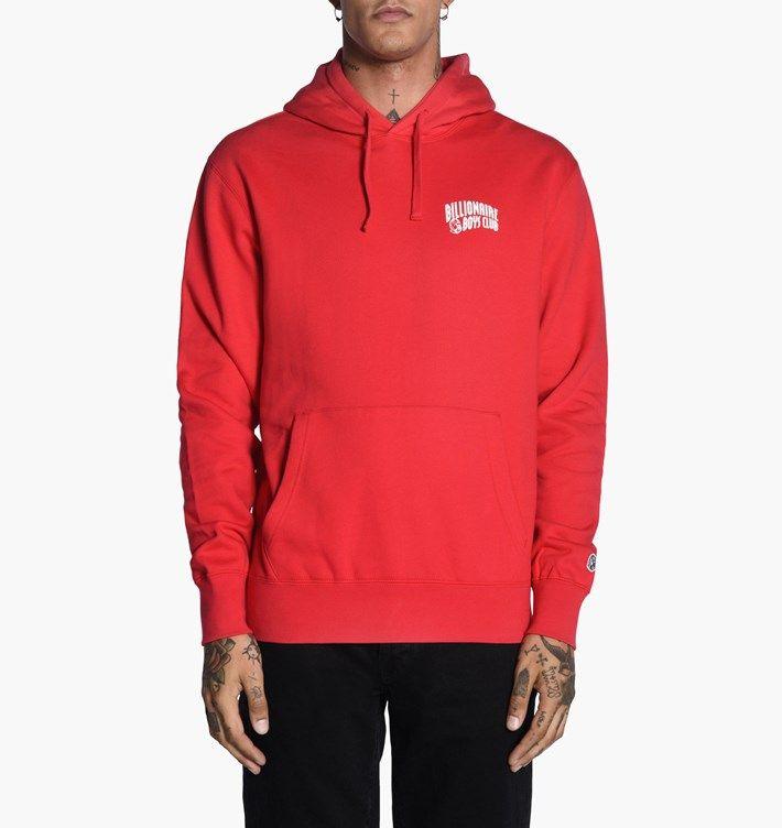 Red Arch Logo - Billionaire Boys Club Small Arch Logo Hoodie. Red. Pullover