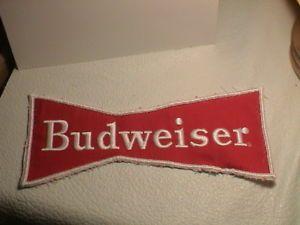 Red White Bow Tie Logo - BUDWEISER BUD BREWERY BEER CAN DRINKING TAVERN RED BOW TIE SHAPED ...