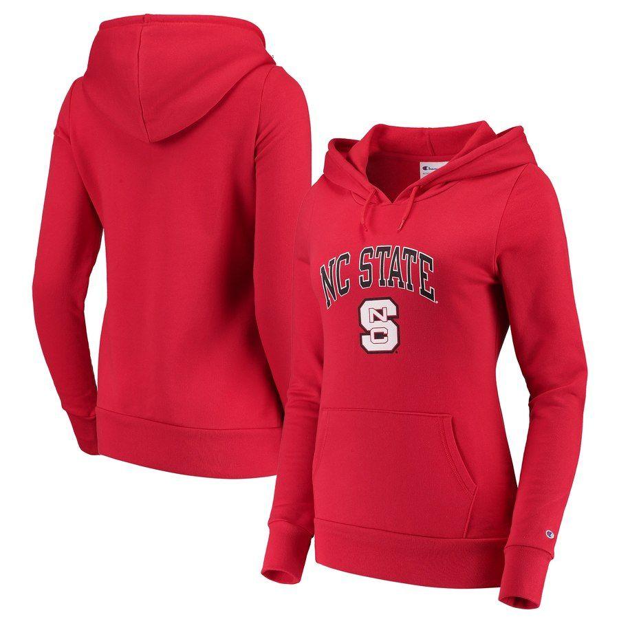 Red Arch Logo - Champion NC State Wolfpack Women's Red Arch Logo Pullover Hoodie