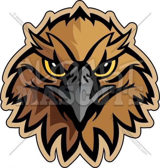 Hawk Head Logo - Hawk Mascot Logo Graphic Vector Logo