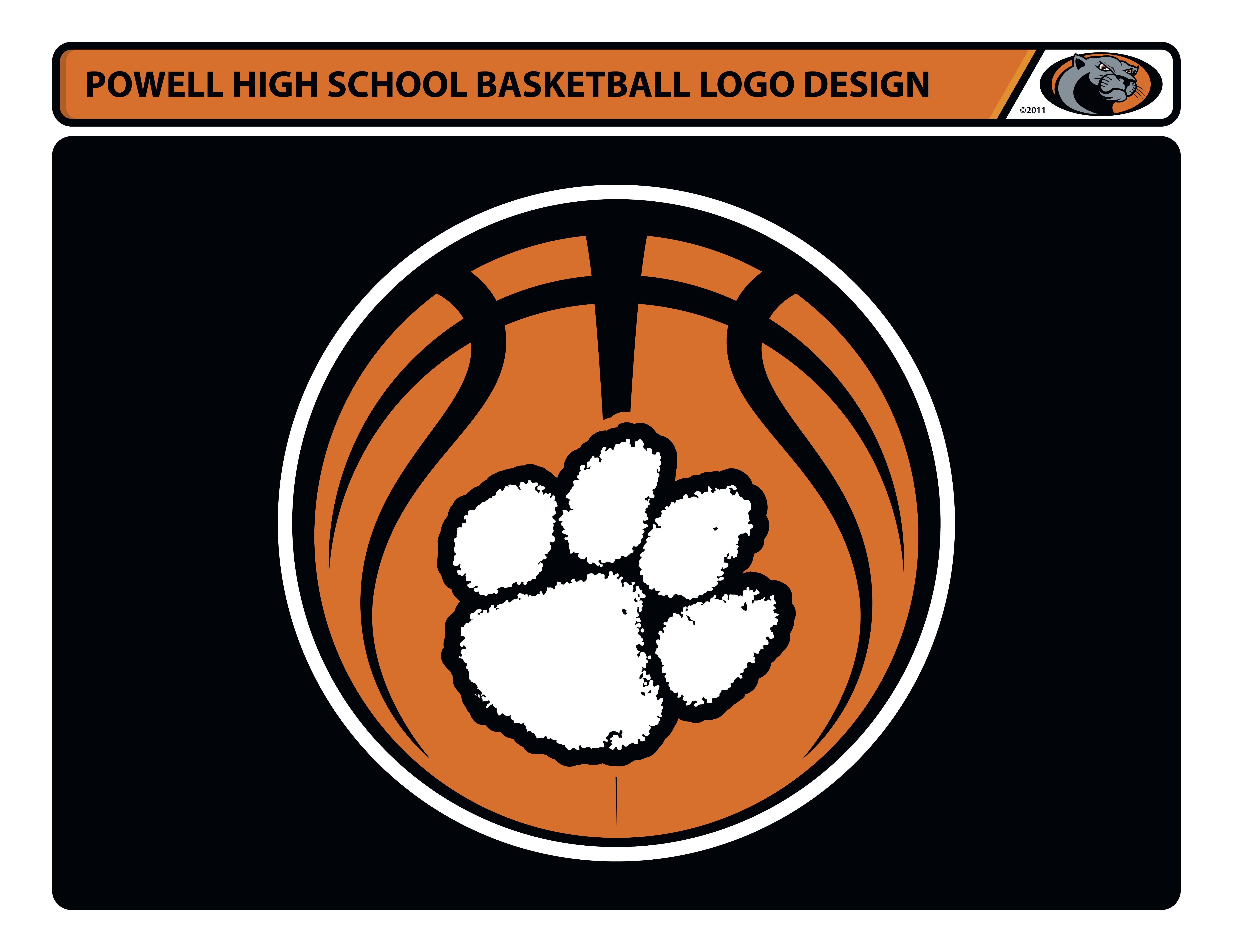 Bulldog Basketball Logo - Powell High School Basketball Logo Design | Digital Portfolio
