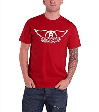 Red XG Logo - Aerosmith 'Logo' T-Shirt Red: Amazon.co.uk: Clothing
