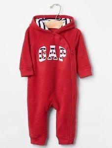 Red Arch Logo - GAP Baby Boys Size 3 6 Months NWT Red Arch Logo Fleece Hoodie One