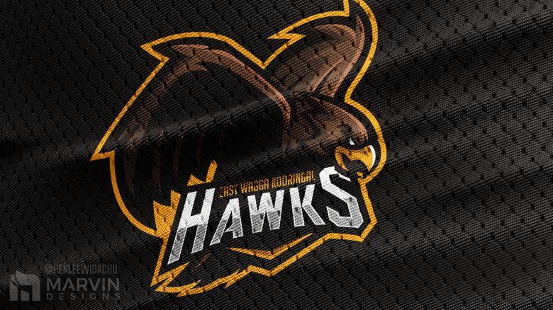 Hawks Mascot Logo - East Wagga Kooringal Hawks Team logo