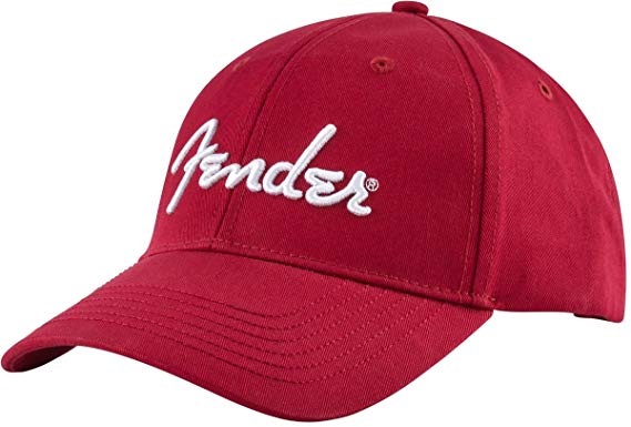 Original Red Logo - Fender Original Red Hat with White Logo: Amazon.co.uk: Clothing