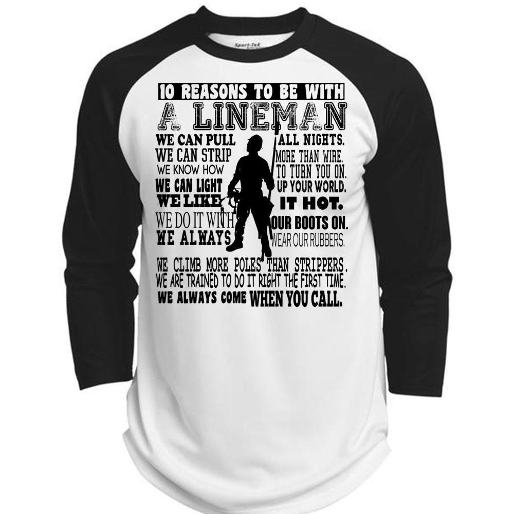 Lineman Logo - 10 Reasons To Be With A Lineman T Shirt, Being An Lineman T Shirt ...