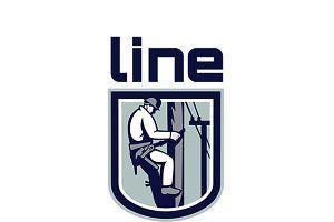 Lineman Logo - Linemen Electricians Power Logo ~ Logo Templates ~ Creative Market