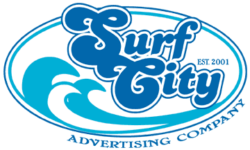 Surf City Logo - Greetings from Huntington Beach
