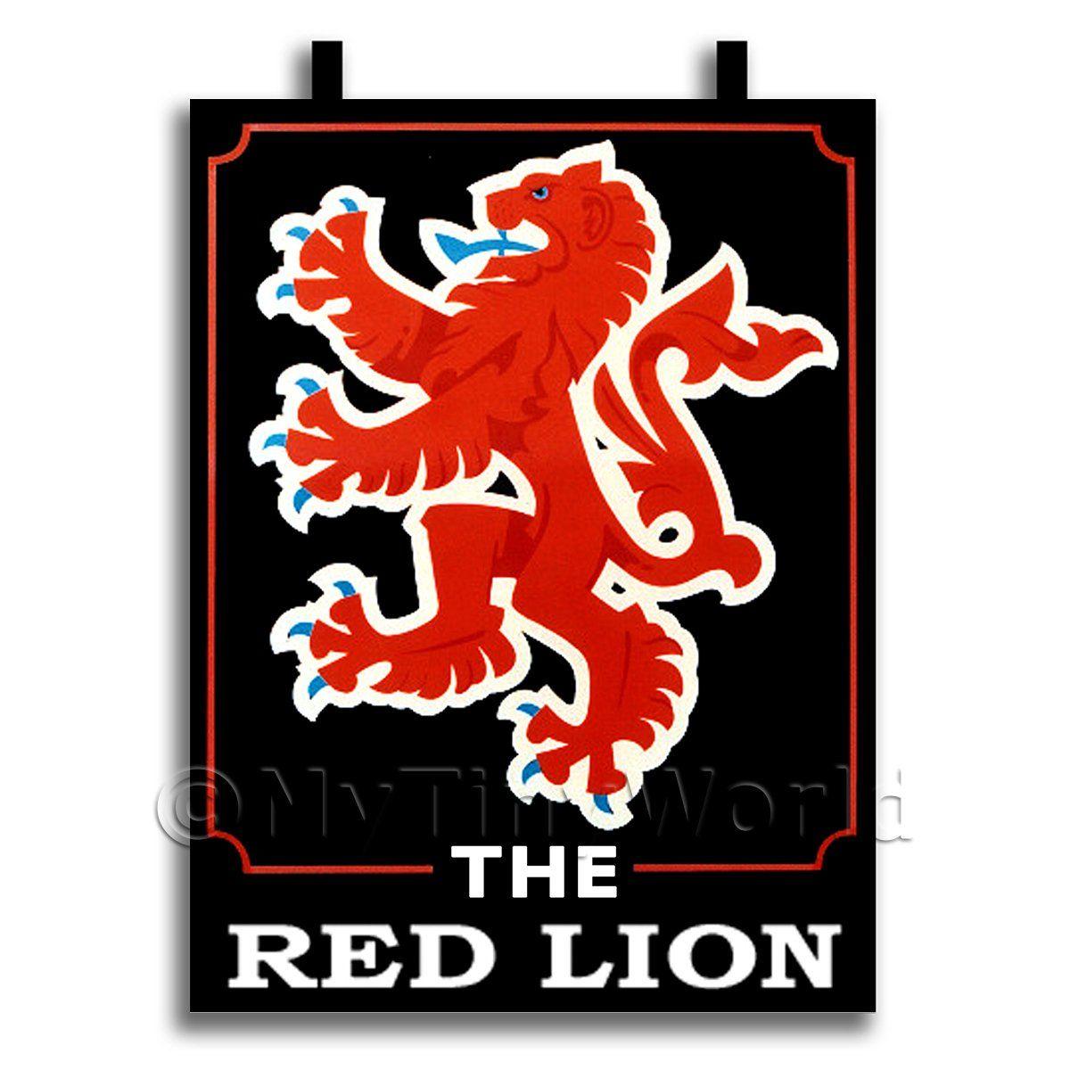 Red Lion Pub Logo - Dolls House Miniature Pubs And Taverns House Miniature Pub