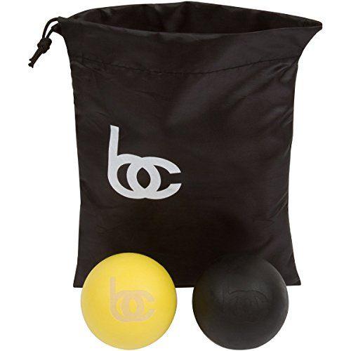 Yellow and Black Ball Logo - 1 Premium Massage Lacrosse Balls – Myofascial, Deep Tissue, Trigger ...