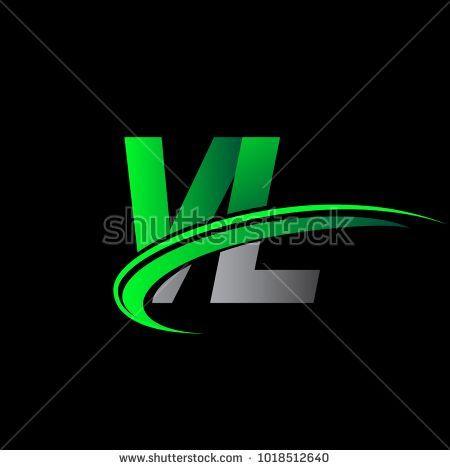 Company with VL Logo - initial letter VL logotype company name colored green and black ...