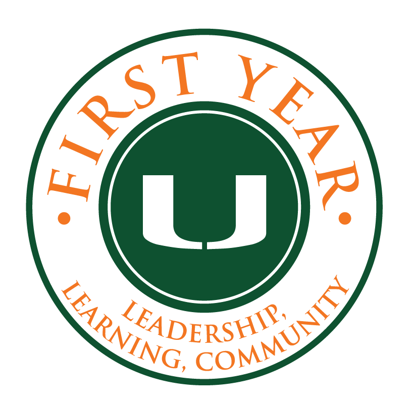 Orange and Green U Logo - Leadership Learning Communities
