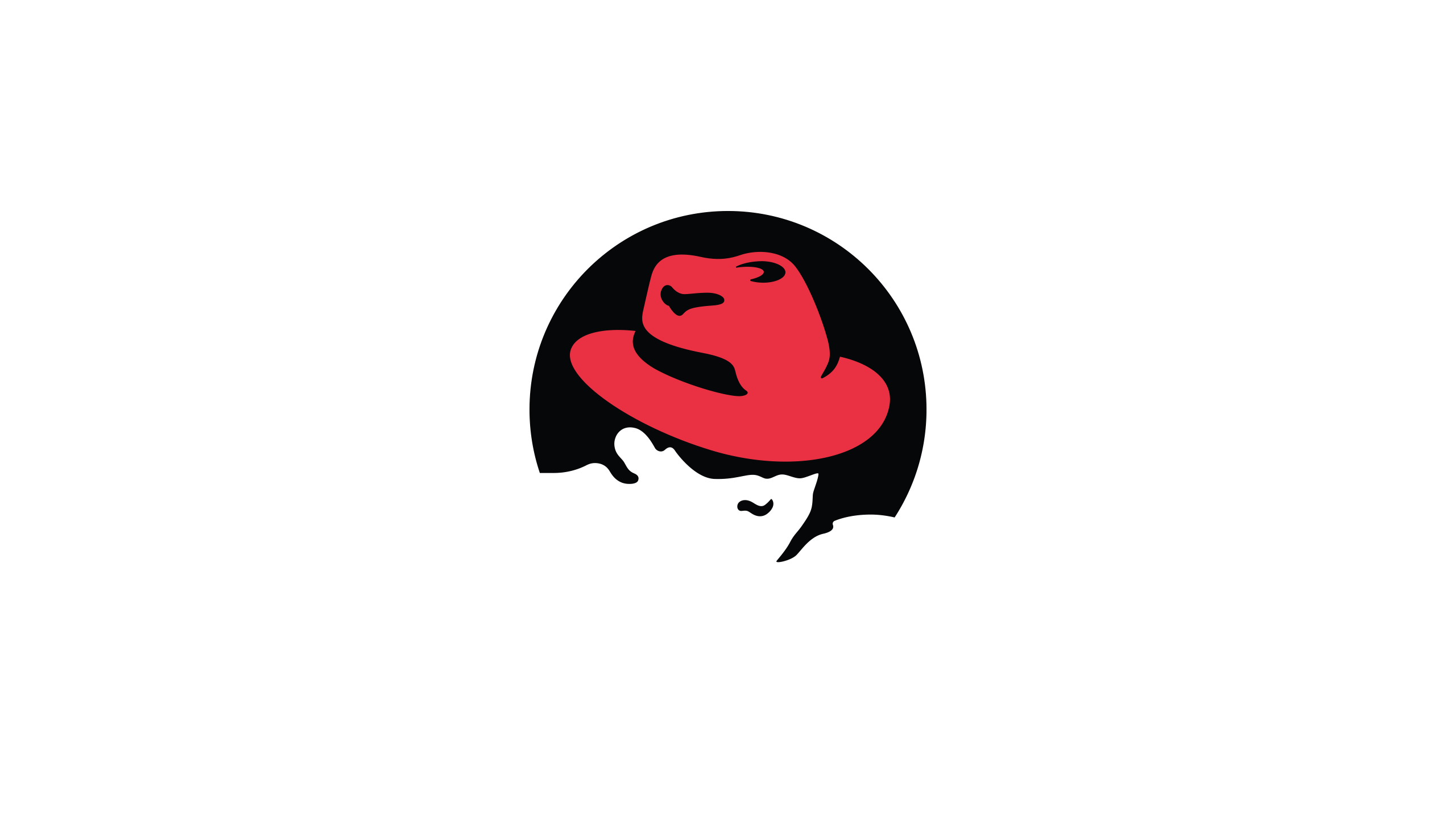 Red Linux Logo - Wallpaper : red, hat, logo, cartoon, moustache, Red Hat, Red Hat ...