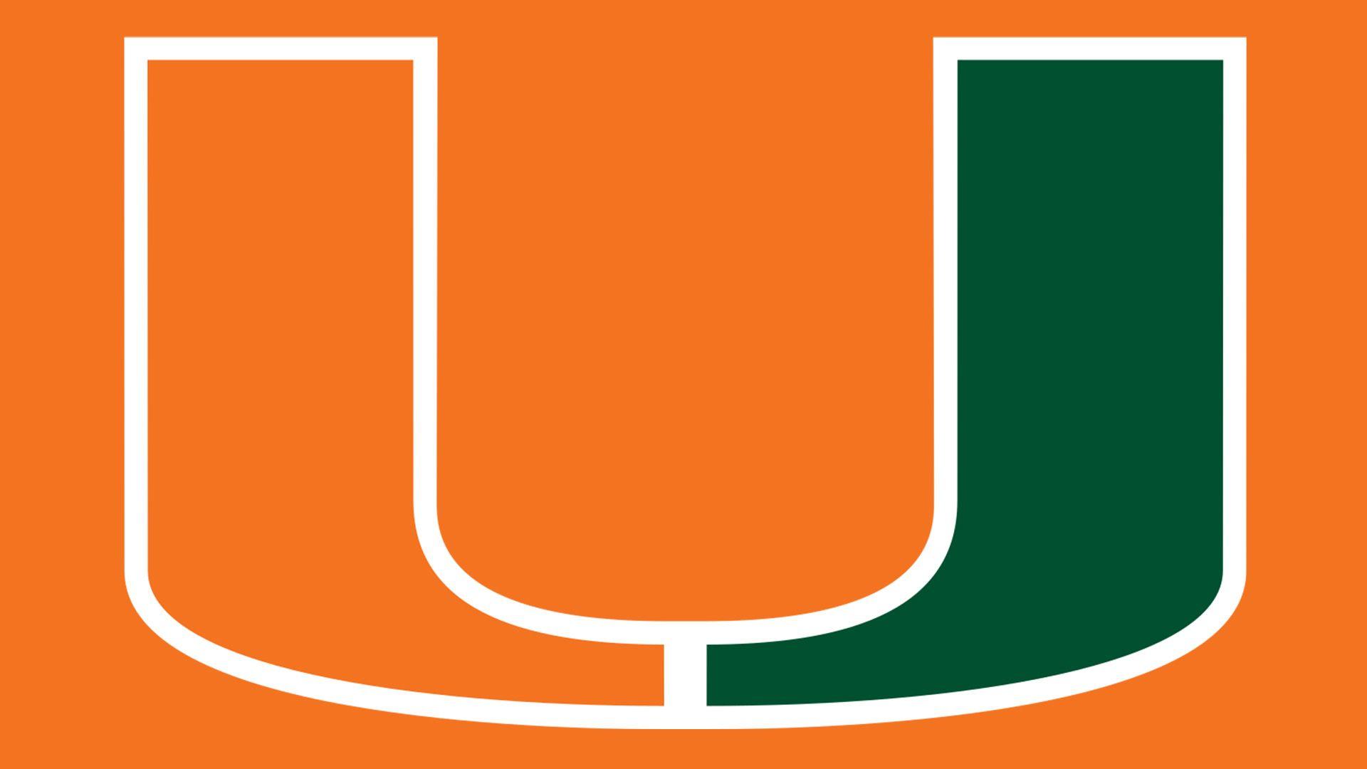 Orange and Green U Logo - Miami Hurricanes logo, symbol, meaning, History and Evolution