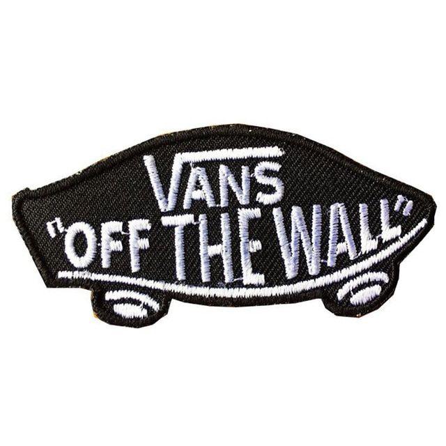 Vans Off the Wall Logo - 10pcs New Products Vans off the wall SKATEBOARD IRON ON PATCHES Sew ...