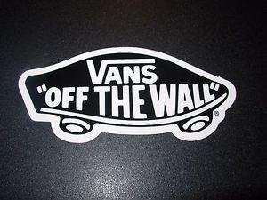 Off the Wall Skateboard Logo - VANS Skate Sticker Off The Wall Black Logo 4 shoes skateboards