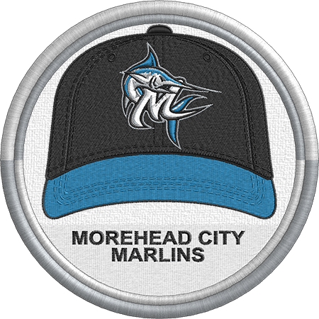 Plain Sports Logo - Morehead City Marlins - baseball cap hat sports logo - Coastal Plain ...