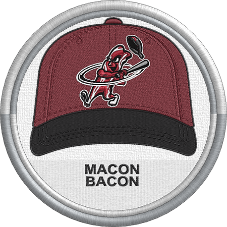 Plain Sports Logo - Macon Bacon - baseball cap hat sports logo - Coastal Plain League ...