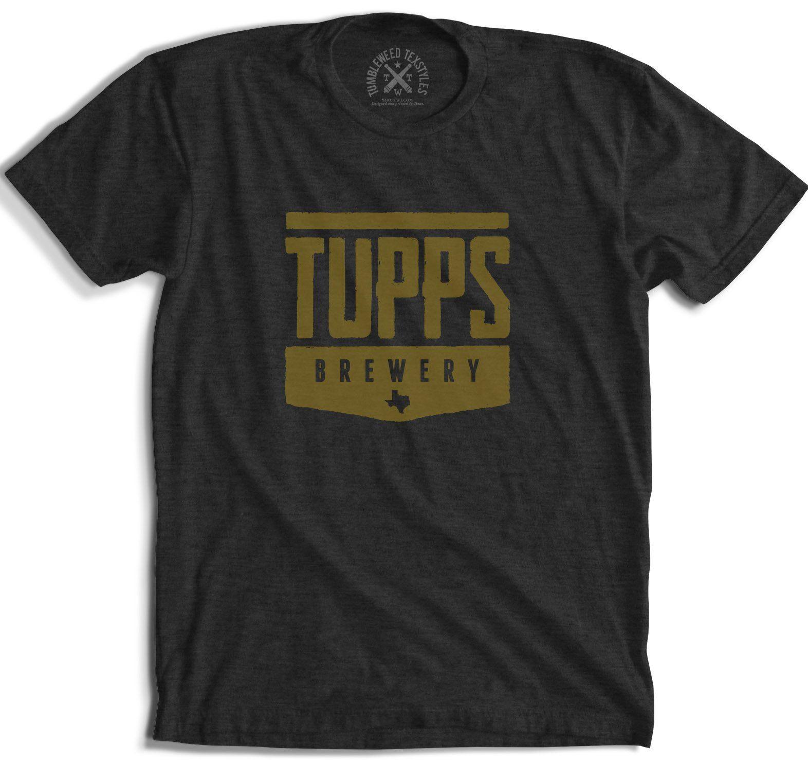 Charcoal and Gold Logo - TUPPS Logo Tee Charcoal/Gold - Tumbleweed TexStyles
