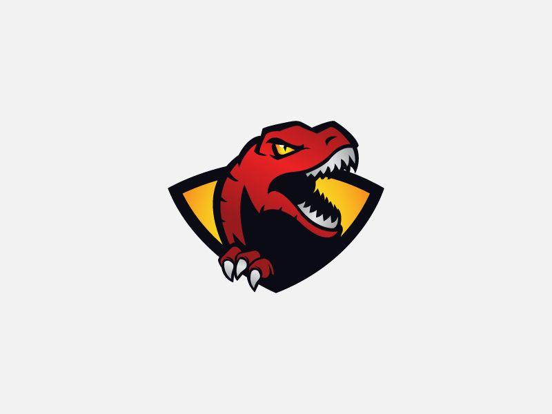 Red Dinosaur Logo - Dinosaur Logo by Naveed | Dribbble | Dribbble