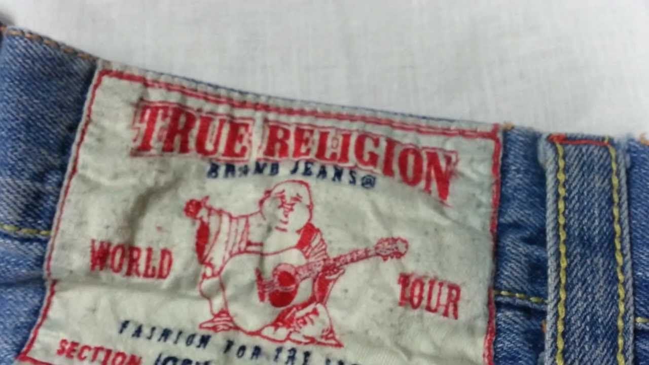 True Religion Jeans Logo - REAL VS. FAKE - comparison TRUE RELIGION Jeans - YouTube