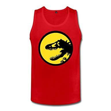 Red Dinosaur Logo - XJ-cool Dinosaur Logo Men's Sportstyle Waistcoat Red Size XXL ...