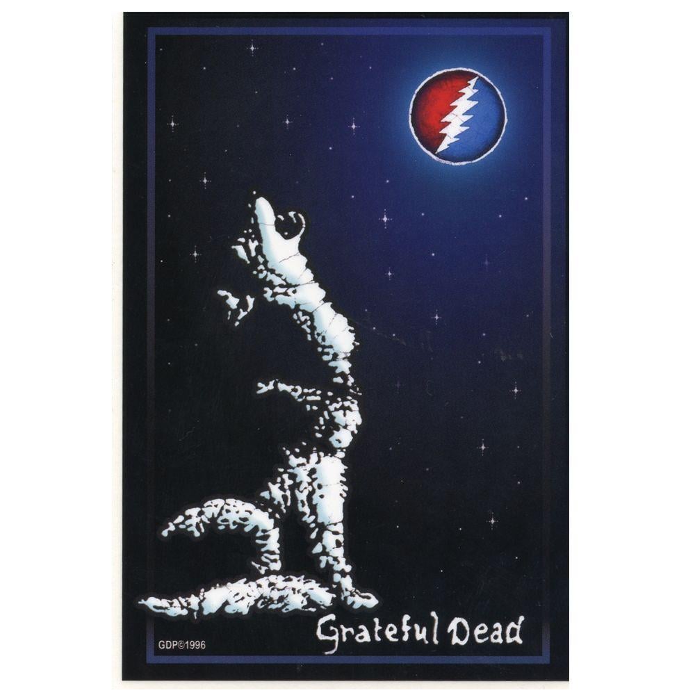 Grateful Dead Wolf Logo - A347 - Grateful Dead Wolf Howling at the Moon Art Decal Window ...